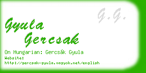 gyula gercsak business card
