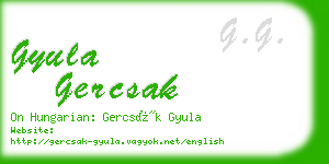 gyula gercsak business card